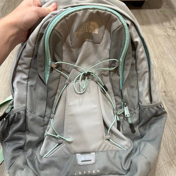 The North Face Women’s Jester Gray Blue Athletic Backpack - Picture 2 of 8
